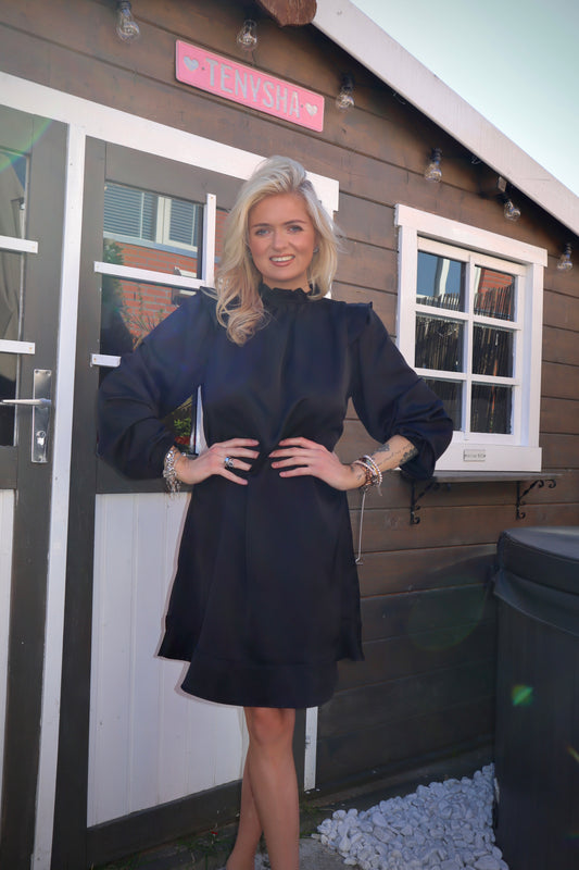 Black Backless Mini Dress – Size M